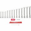 Tekton Flex Head 12-Point Ratcheting Combination Wrench Set with Modular Organizer, 14-Piece, 6-19 mm WRC95302